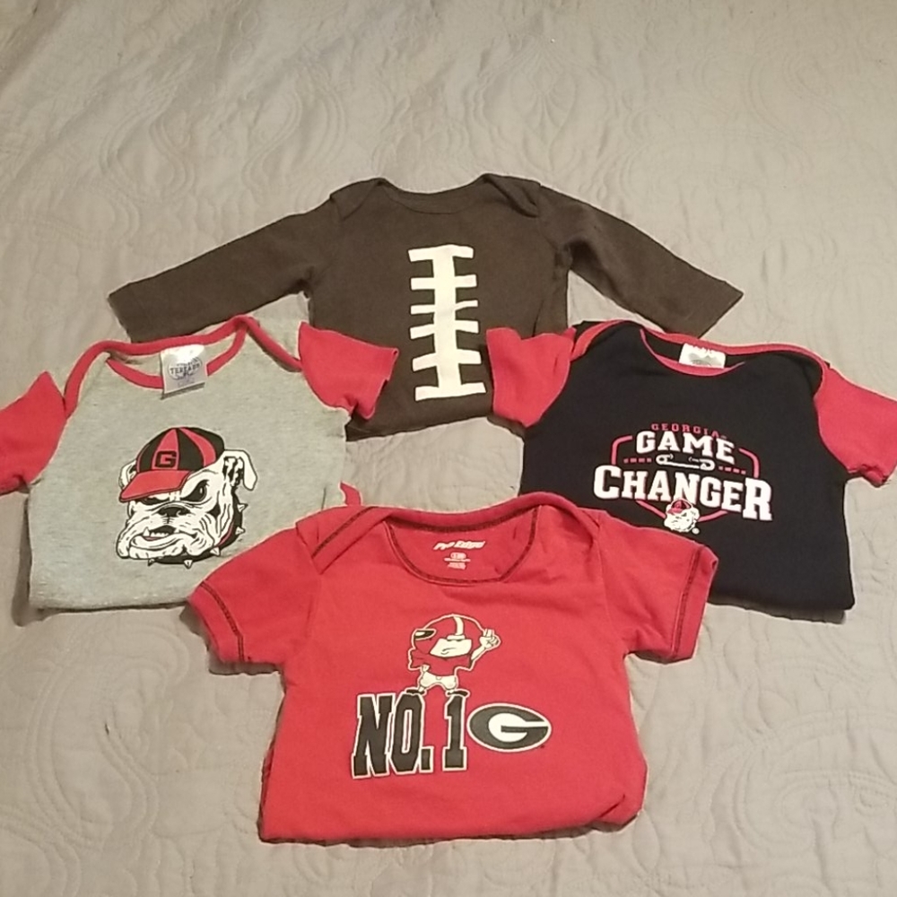 Georgia Bulldog bodysuits